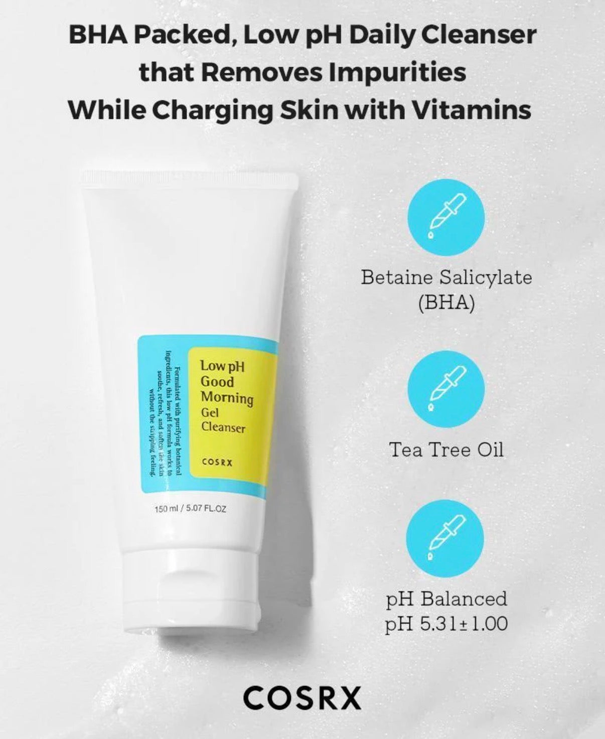 COSRX Low pH Good Morning Gel Cleanser